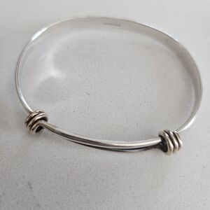 Elegant Silver Bangle Bracelet